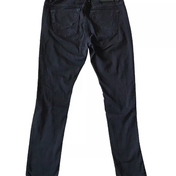 Empyre Verge Destroyed Black Tapered Skinny Jeans Size 30     (W313) - Picture 4 of 10